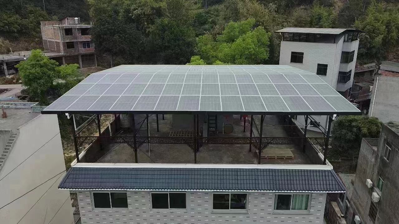 如皋15kw+10kwh自建别墅家庭光伏储能系统